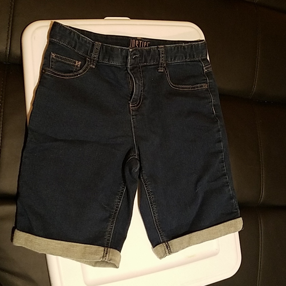 Girls Justice size 16 girl's jean shorts